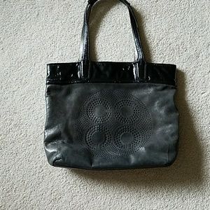 Coach leather tote
